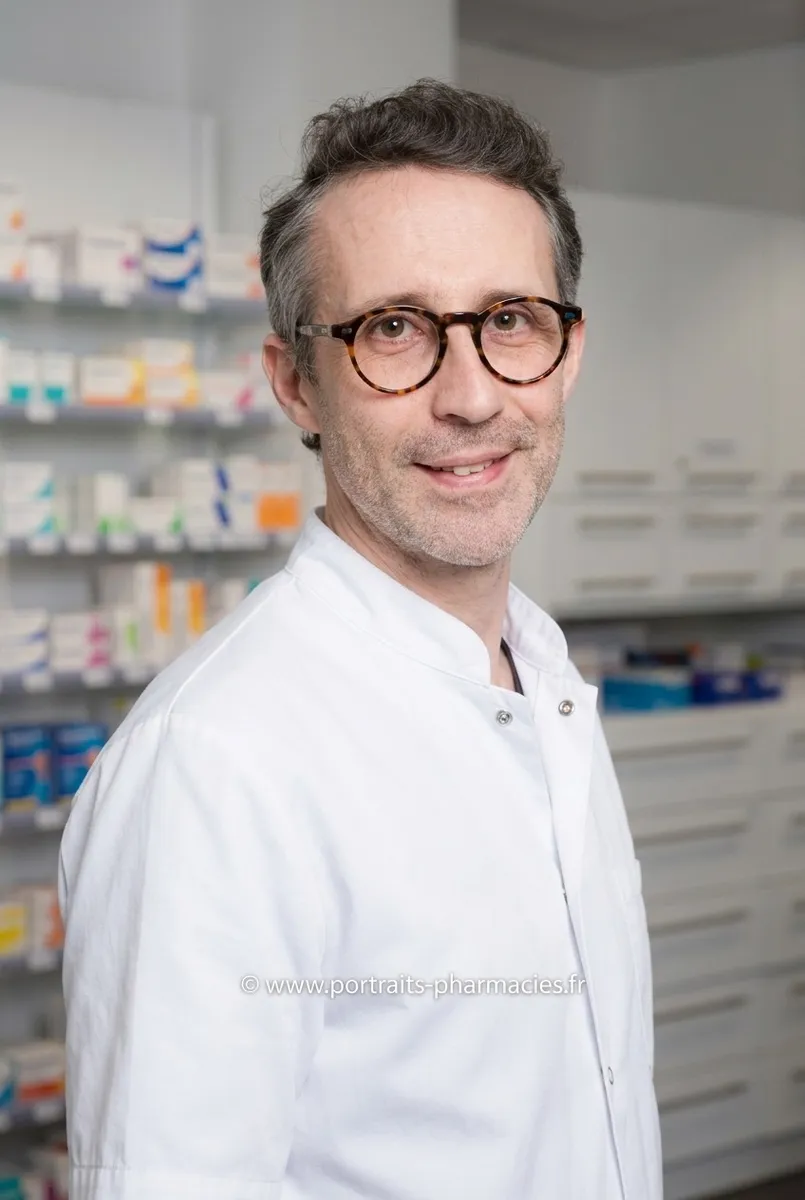 Portrait professionnel, style Blouse Pharmacien